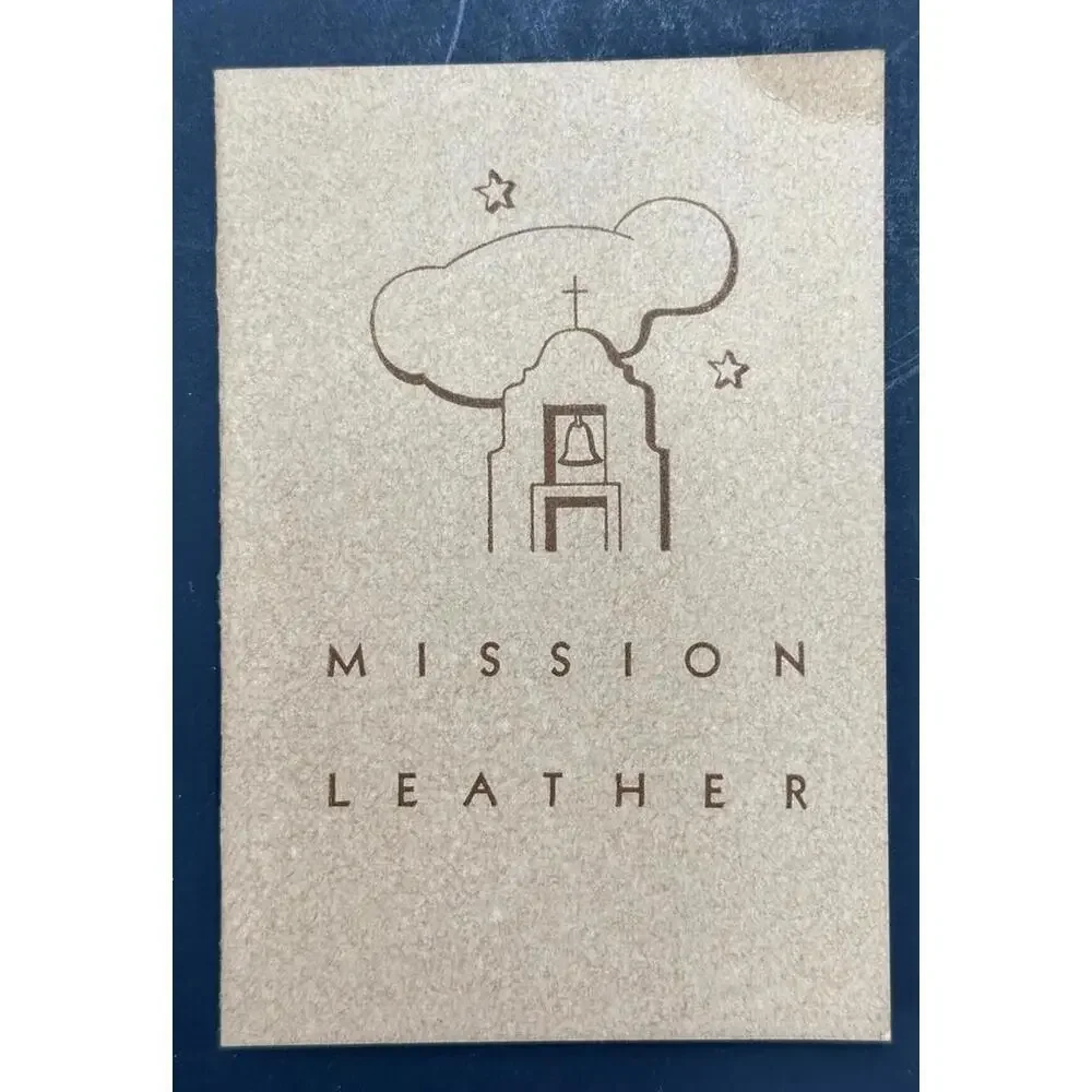 Vintage 1946 Mission Leather Wallet Day Planner By‎ Brown & Bigelow Art Cement